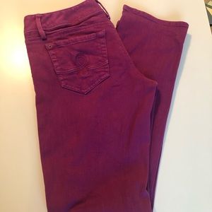 Lilly Pulitzer purple Worth skinny jeans size 10